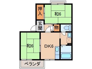 タウニィ名草の物件間取画像